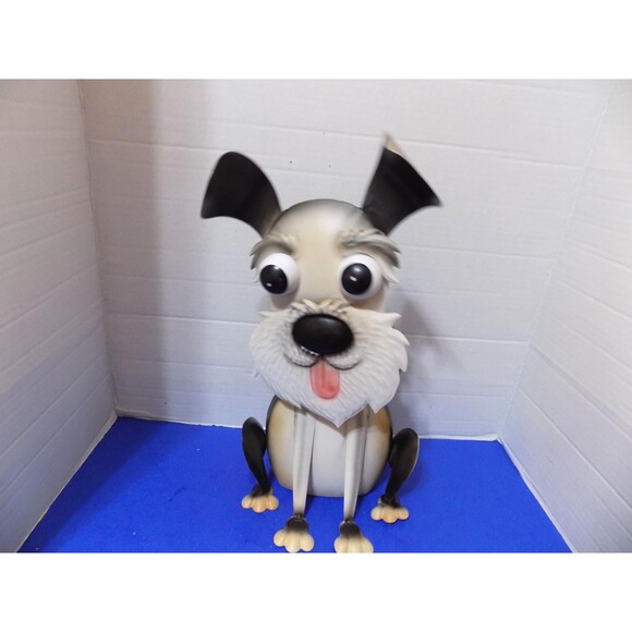New Metal Dog Puppy Bobble Head Wobble Statue Sculpture Art Bobble Head - Picture 1 of 6